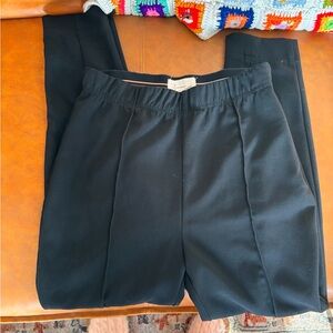 Anthropologie Black Elastic Waist Pants